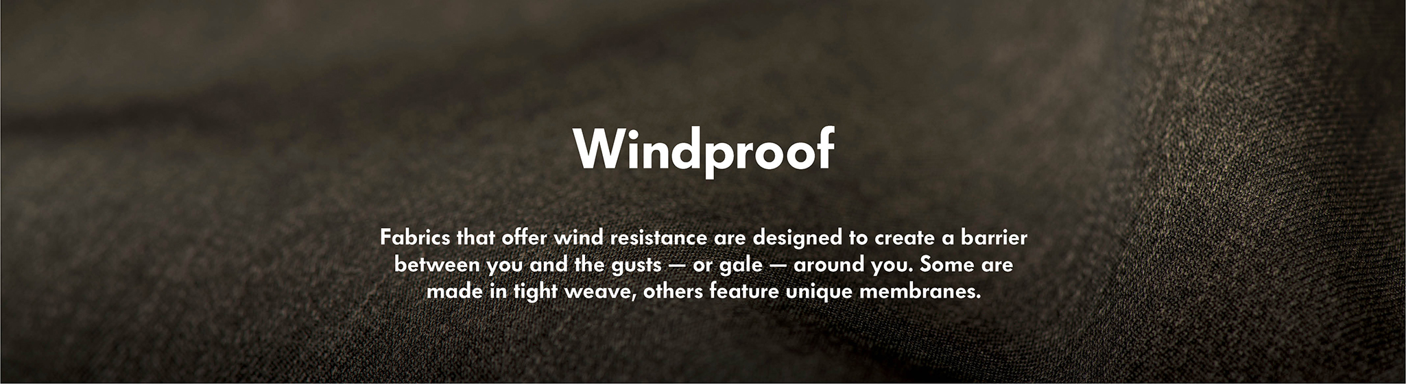 Windproof - Protecting you from the wind...