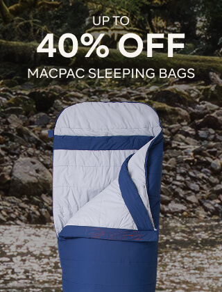 UP TO 40% OFF MACPAC SLEEPING BAGS