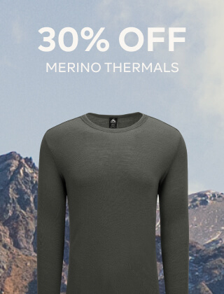 30% OFF MERINO THERMALS