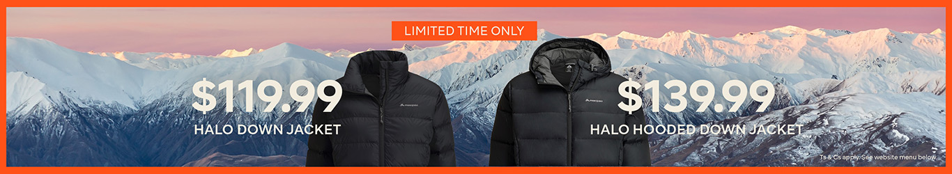 LIMITED TIME ONLY $119.99 Halo Down Jacket - $139.99 Halo Hooded Down Jacket