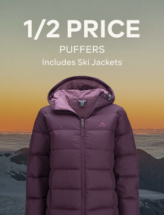 1/2 PRICE PUFFERS