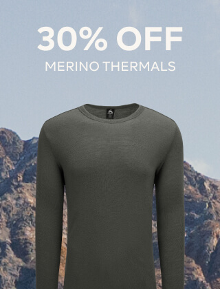 30% OFF MERINO THERMALS
