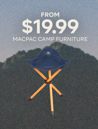 FROM $19.99 MACPAC CAMP FURNITURE