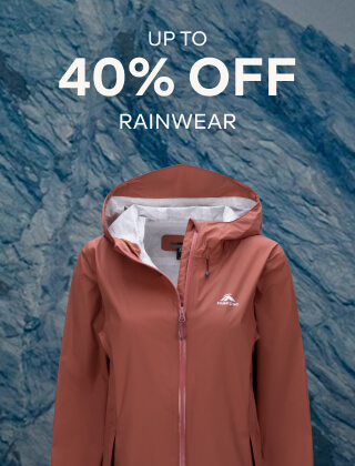 UP TO 40% OFF RAINWEAR