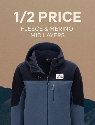 1/2 PRICE FLEECE & MERINO MID LAYERS