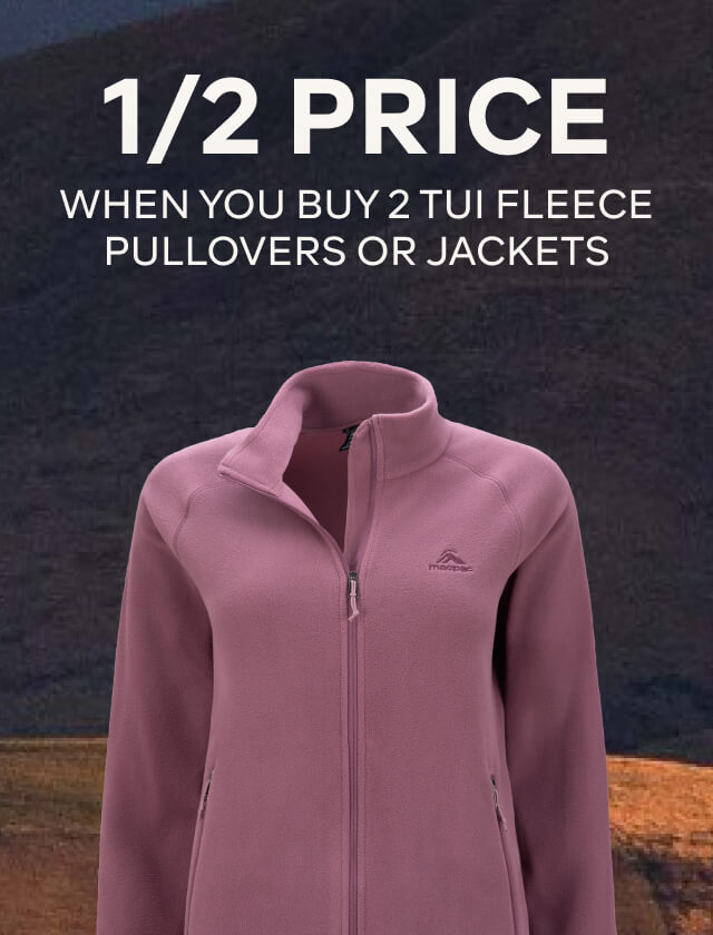 1/2 PRICE WHEN YOU BUY 2 OR MORE TUI FLEECE PULLOVERS