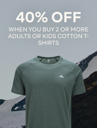 40% OFF WHEN YOU BUY 2 OR MORE ADULTS OR KIDS COTTON T-SHIRTS