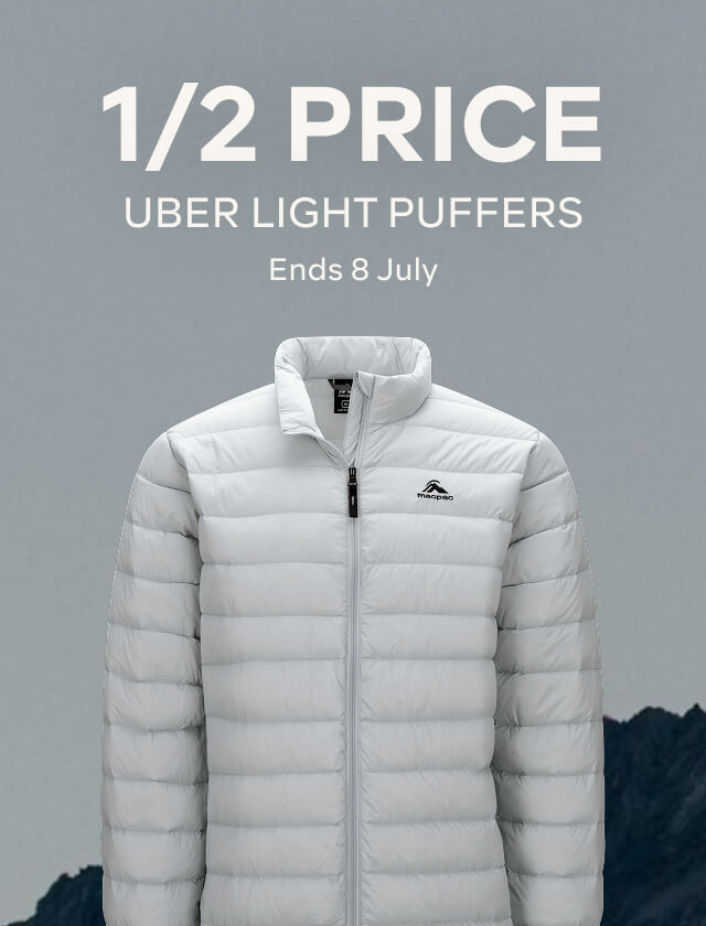1/2 PRICE UBER LIGHT PUFFERS