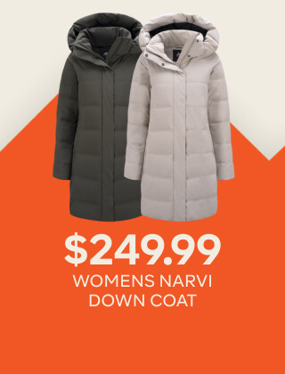 $249.99 WOMENS NARVI DOWN COAT
