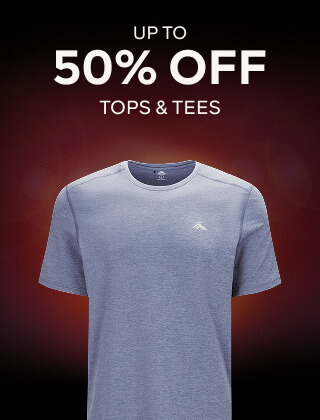 UP TO 50% OFF TOPS & TEES