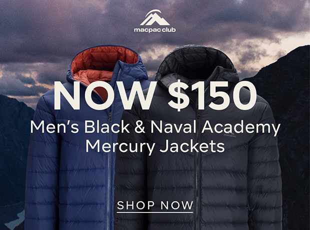 Now $150 Men's Black & Naval Academy Mercury Jackets - SHOP NOW