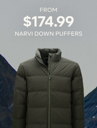 FROM $174.99 NARVI DOWN PUFFERS