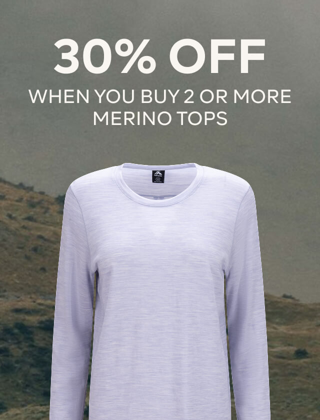 UP TO 30% OFF WHEN YOU BUY 2 OR MORE MERINO TOPS