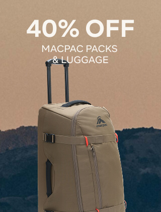 40% OFF MACPAC PACKS & LUGGAGE