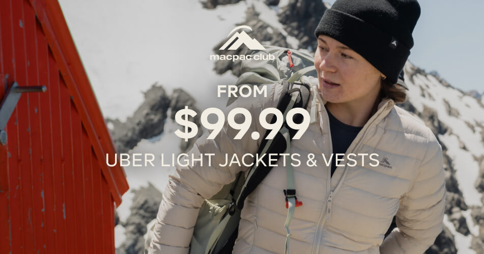 FROM $99.99 UBER LIGHT JACKETS & VESTS