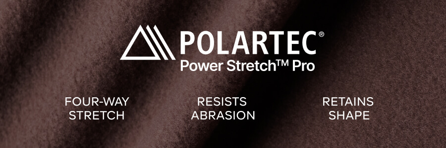 Polartec Power Stretch Pro - Four-Way-Stretch, Resists Abrasion, Retains Shape