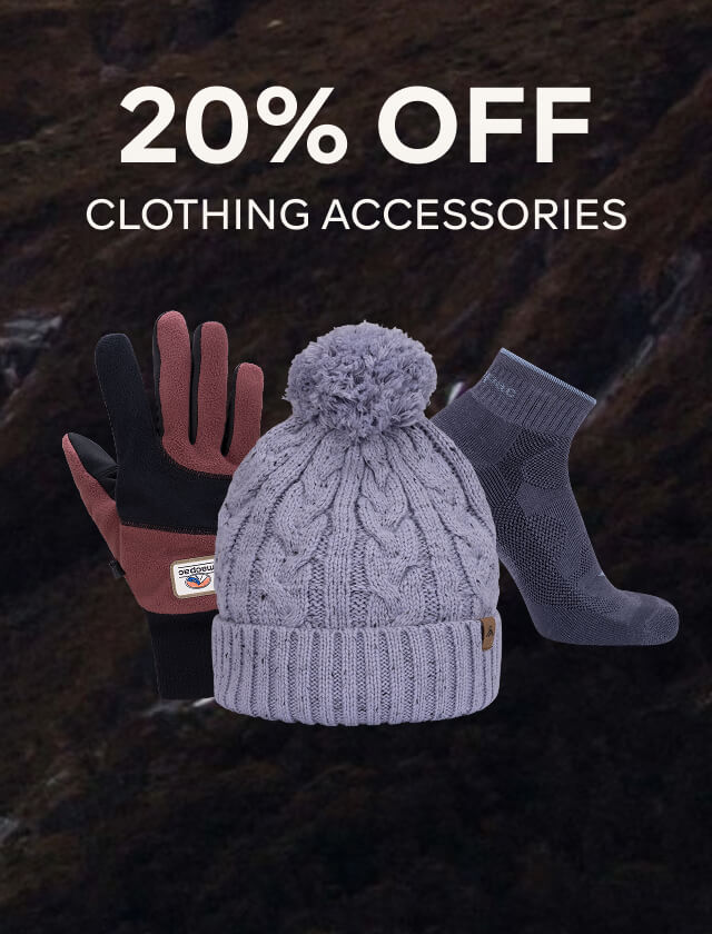 20% OFF CLOTHING ACCESSORIES
