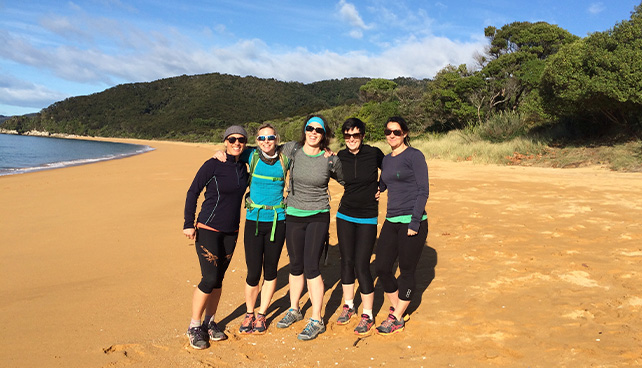 Running the Abel Tasman with the women of Hiking NZ