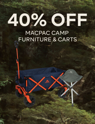 40% OFF MACPAC CAMP FURNITURE AND CARTS