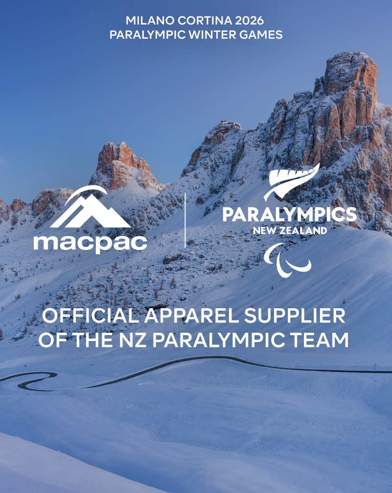 MACPAC - OFFICIAL APPAREL SUPPLIER OF THE NZ PARALYMPIC TEAM