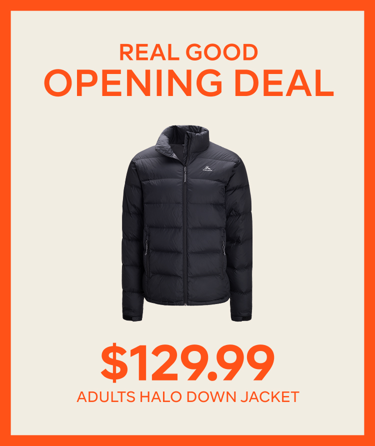 $129.99 Adults Halo Down Jacket