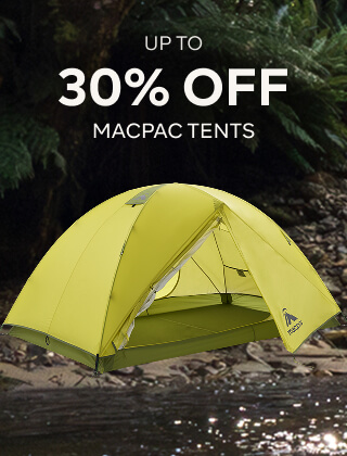 UP TO 30% OFF MACPAC TENTS