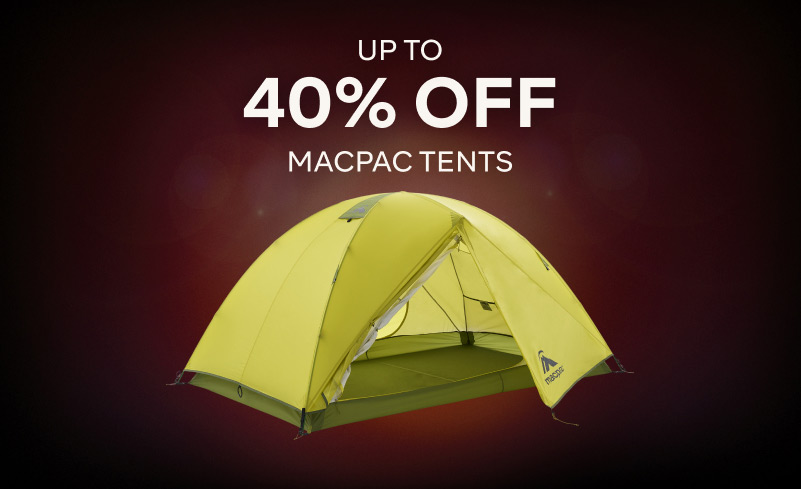 UP TO 40% OFF MACPAC TENTS