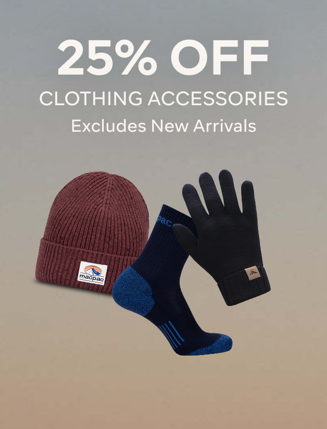 25% OFF CLOTHING ACCESSORIES EXCL. NEW ARRIVALS